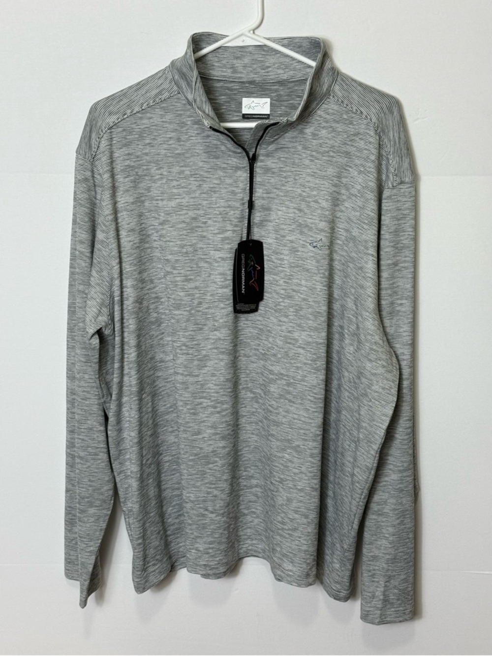 Greg Norman Collection Heather Gray Performance 1/4-Zip Pullover